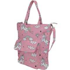 Cute-unicorn-seamless-pattern Shoulder Tote Bag