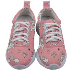 Cute-unicorn-seamless-pattern Kids Athletic Shoes