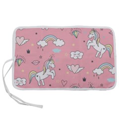 Cute-unicorn-seamless-pattern Pen Storage Case (l) by Vaneshart