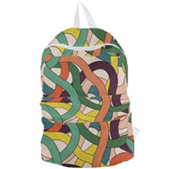 Snake Stripes Intertwined Abstract Foldable Lightweight Backpack by Vaneshop