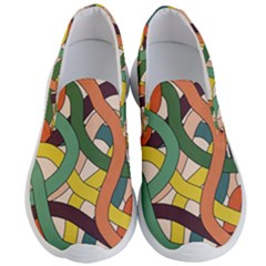 Snake Stripes Intertwined Abstract Men s Lightweight Slip Ons by Vaneshop