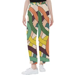 Snake Stripes Intertwined Abstract Women s Pants  by Vaneshop