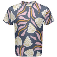 Flowers Pattern Floral Pattern Men s Cotton Tee by Vaneshop