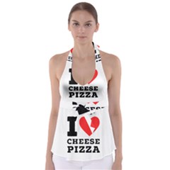 I Love Cheese Pizza Babydoll Tankini Top by ilovewhateva