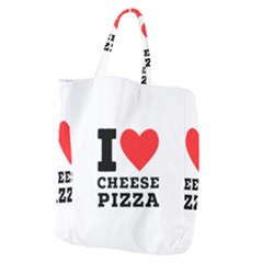 I Love Cheese Pizza Giant Grocery Tote by ilovewhateva