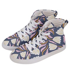 Flowers Pattern Floral Pattern Men s Hi-top Skate Sneakers by Vaneshop