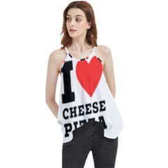 I Love Cheese Pizza Flowy Camisole Tank Top by ilovewhateva