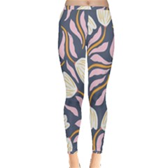 Flowers Pattern Floral Pattern Inside Out Leggings