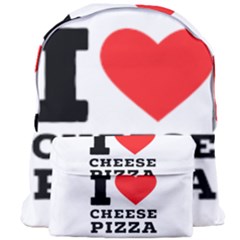 I Love Cheese Pizza Giant Full Print Backpack by ilovewhateva