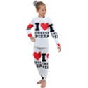 I love cheese pizza Kids  Long Sleeve Set  View1