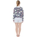 Flowers Pattern Floral Pattern Women s Tie Up Sweat View2