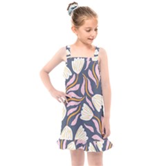 Flowers Pattern Floral Pattern Kids  Overall Dress by Vaneshop