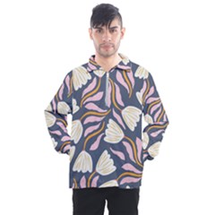 Flowers Pattern Floral Pattern Men s Half Zip Pullover by Vaneshop