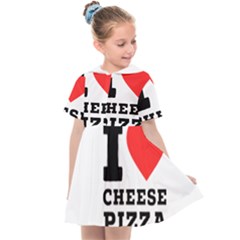 I Love Cheese Pizza Kids  Sailor Dress by ilovewhateva