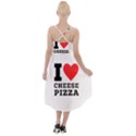 I love cheese pizza High-Low Halter Chiffon Dress  View2