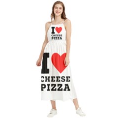 I Love Cheese Pizza Boho Sleeveless Summer Dress by ilovewhateva