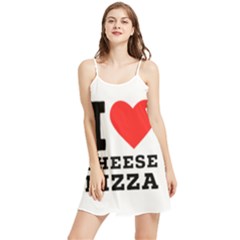 I Love Cheese Pizza Summer Frill Dress by ilovewhateva