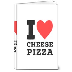 I Love Cheese Pizza 8  X 10  Hardcover Notebook by ilovewhateva