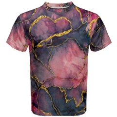 Pink Texture Resin Men s Cotton Tee by Vaneshop