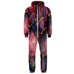 Pink Texture Resin Hooded Jumpsuit (men) by Vaneshop