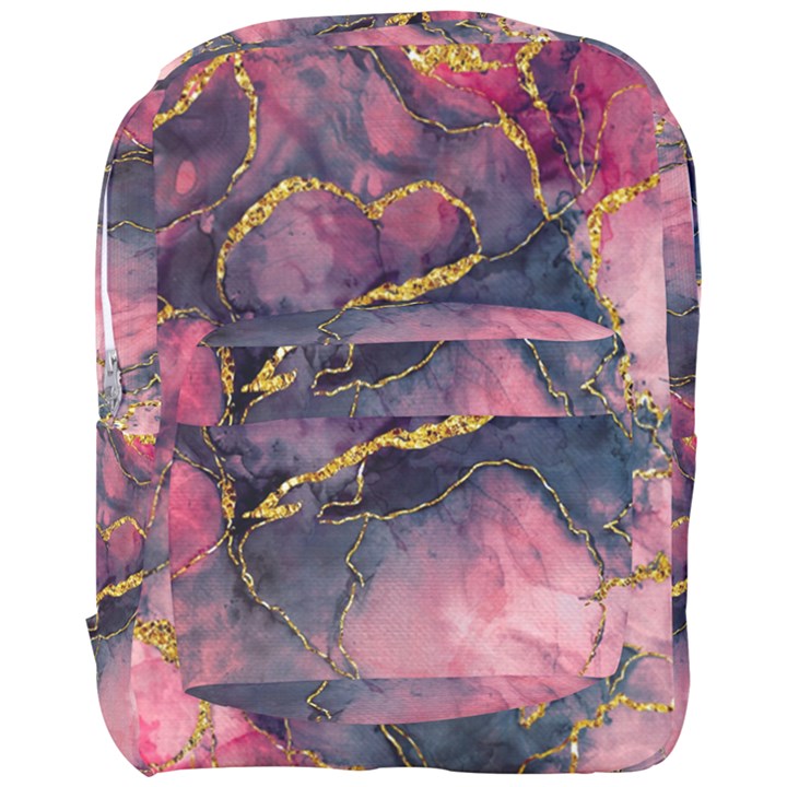 Pink Texture Resin Full Print Backpack