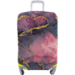 Pink Texture Resin Luggage Cover (large)