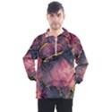 Pink Texture Resin Men s Half Zip Pullover View1