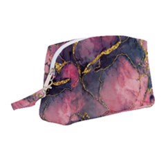 Pink Texture Resin Wristlet Pouch Bag (medium) by Vaneshop