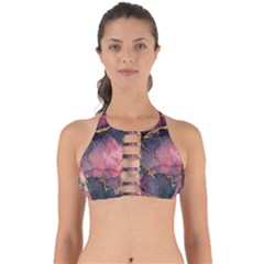 Pink Texture Resin Perfectly Cut Out Bikini Top