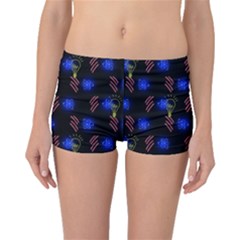 Background Pattern Graphic Boyleg Bikini Bottoms