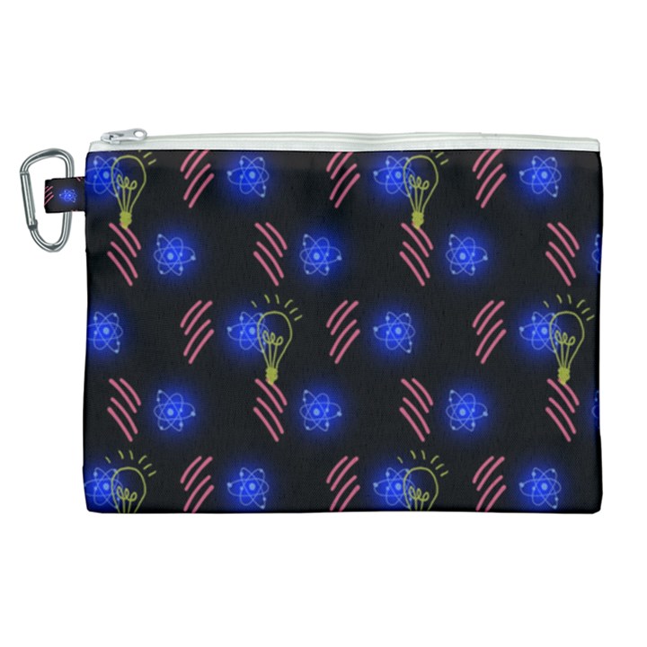 Background Pattern Graphic Canvas Cosmetic Bag (XL)