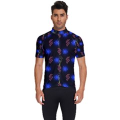 Background Pattern Graphic Men s Short Sleeve Cycling Jersey