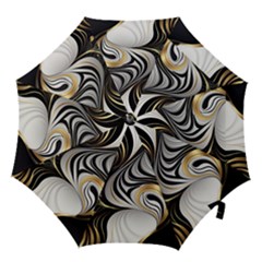 Pattern Gold Marble Hook Handle Umbrellas (medium) by Vaneshop