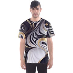 Pattern Gold Marble Men s Sport Mesh Tee