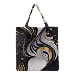 Pattern Gold Marble Grocery Tote Bag