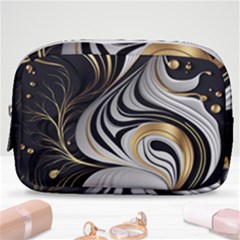 Pattern Gold Marble Make Up Pouch (small) by Vaneshop