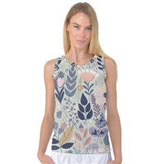 Flower Floral Pastel Women s Basketball Tank Top by Vaneshop