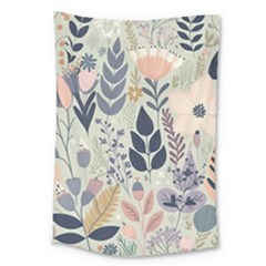 Flower Floral Pastel Large Tapestry by Vaneshop