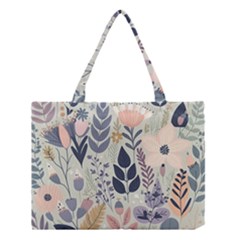 Flower Floral Pastel Medium Tote Bag by Vaneshop