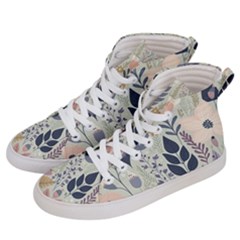 Flower Floral Pastel Men s Hi-top Skate Sneakers by Vaneshop