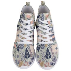 Flower Floral Pastel Men s Lightweight High Top Sneakers by Vaneshop