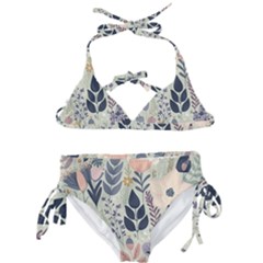 Flower Floral Pastel Kids  Classic Bikini Set by Vaneshop