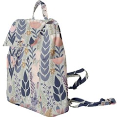 Flower Floral Pastel Buckle Everyday Backpack by Vaneshop