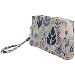 Flower Floral Pastel Wristlet Pouch Bag (small) by Vaneshop