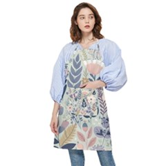 Flower Floral Pastel Pocket Apron by Vaneshop