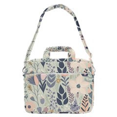 Flower Floral Pastel Macbook Pro 16  Shoulder Laptop Bag by Vaneshop