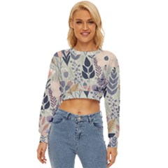 Flower Floral Pastel Lightweight Long Sleeve Sweatshirt