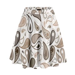 Paisley Pattern Background Graphic High Waist Skirt by Vaneshop