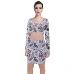 Paisley Pattern Background Graphic Top And Skirt Sets by Vaneshop