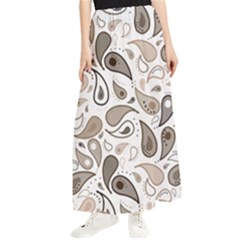 Paisley Pattern Background Graphic Maxi Chiffon Skirt by Vaneshop